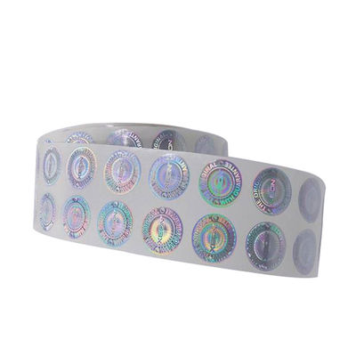 qualité  Custom Heat Sensitive Adhesive Laser Hologram Heat Transparent Film Label Sticker usine